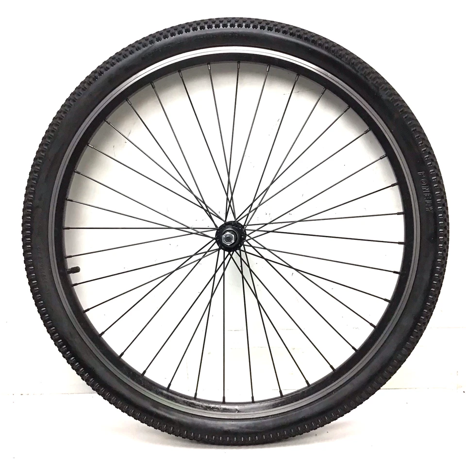 26 Zoll Fahrrad Vorderrad schwarz Alu 2,10 Zoll Reifen Mountainbike #E34