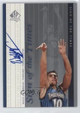 1999-00 SP Authentic Sign of the Times Wally Szczerbiak #WS Rookie Auto RC