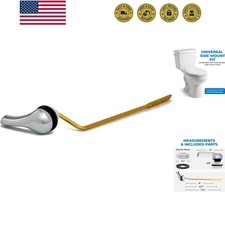 Universal Toilet Tank Flush Lever, Chrome Finish Handle with Metal Nut, Fits ...