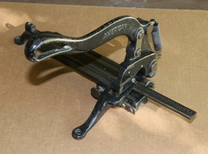 Vintage American Letterpress Lead Slug Cutter H. Rouse & Co Chicago Printer Tool