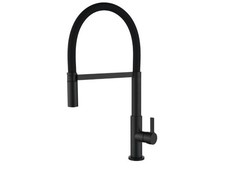Kitchen Sink Mixer Tap Flexible Kitchen Tap with Pull Out Sprayer Matte Black