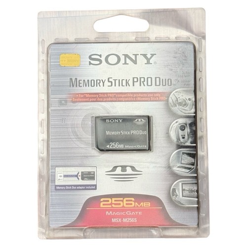 Sony 256MB Memory Stick Pro Duo High Speed MSX-M256S Magic Gate Sealed NOS