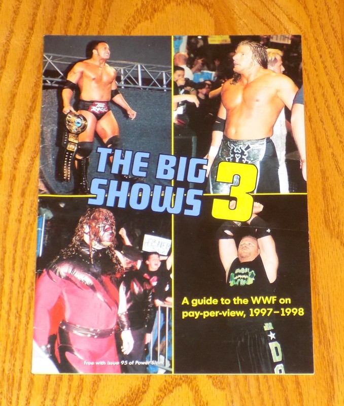 POWER SLAM THE BIG SHOW 3 PPV GUIDE 1997-1998 SUPPLEMENT MAGAZINE WWE WWF