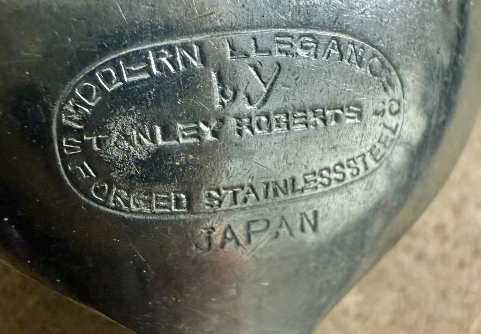 Juego de cubiertos vintage Stanley Roberts elegancia moderna Japón forjado acero inoxidable Foto 2 de 4