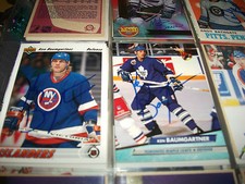 KEN BAUMGARTNER AUTOGRAPHED 1991-92 UPPER DECK # 402