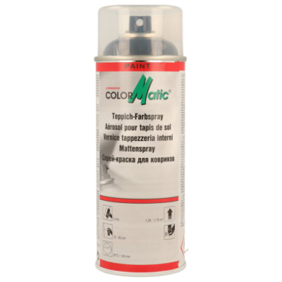 1x Colormatic Teppich Farbspray schwarz 400 ml CM 369056