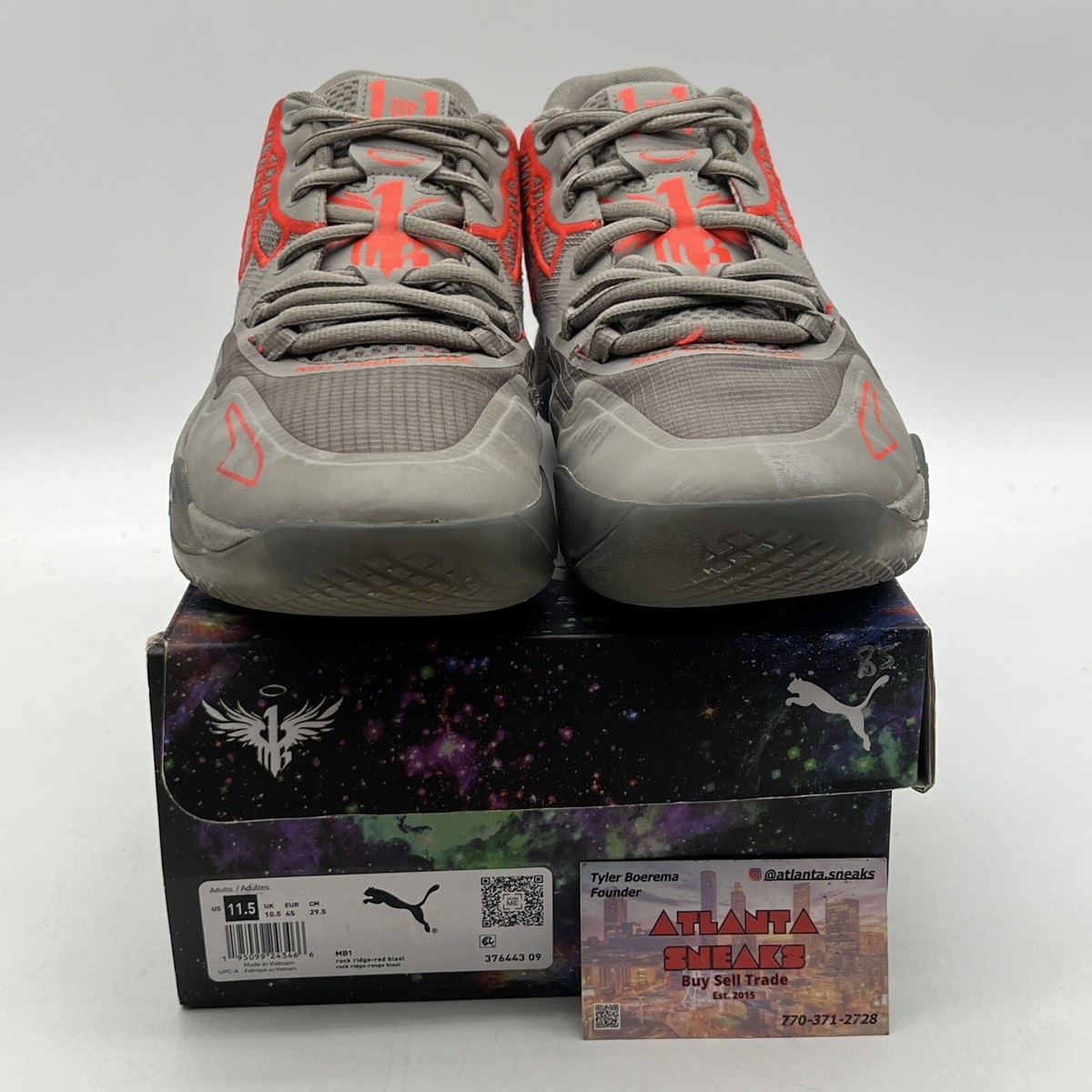 Size 11.5 - PUMA MB.01 Rock Ridge Red Grey (376443-09) | eBay