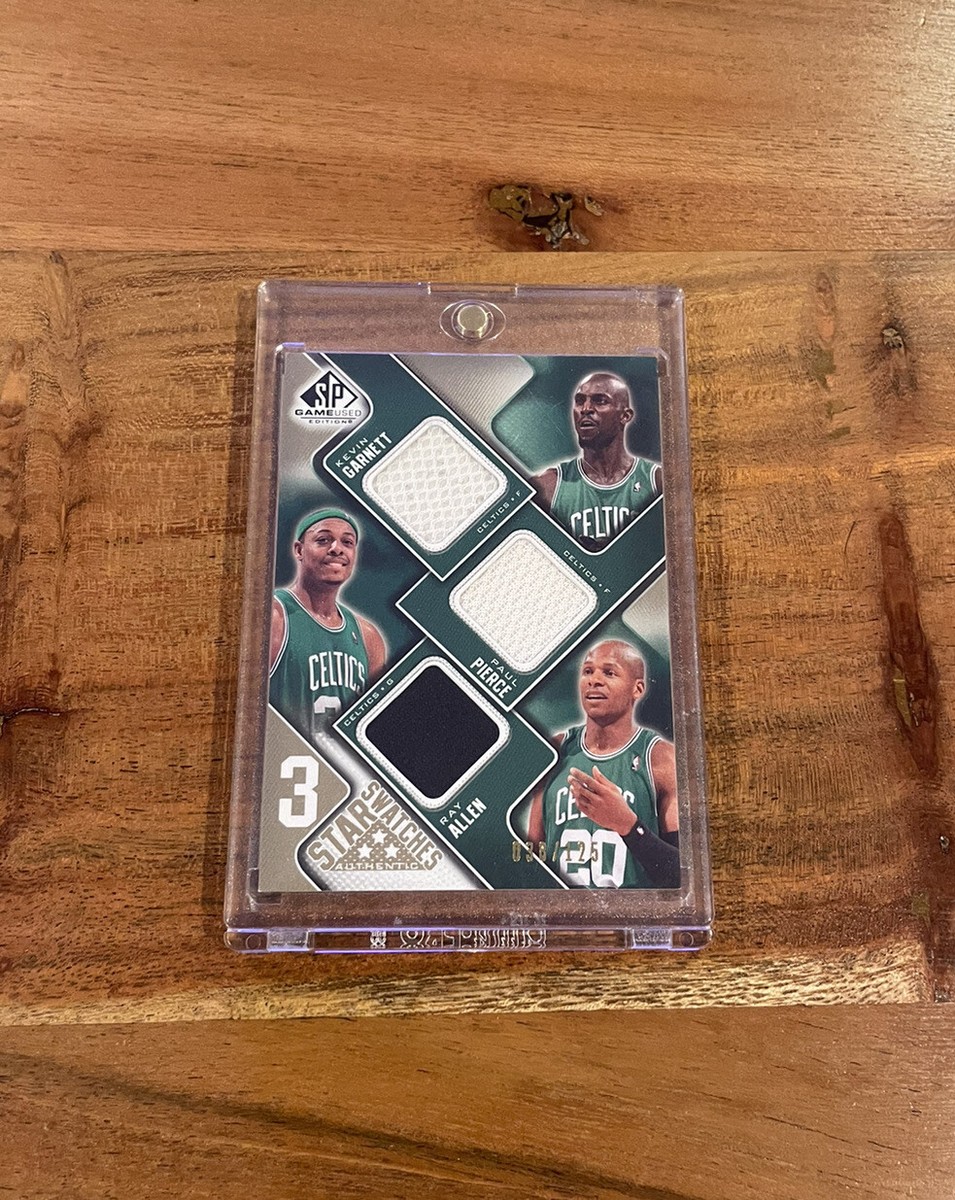 Ray Allen Kevin Garnett Paul Pierce 2009 Upper Deck Game Used