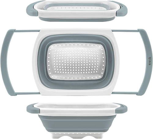 Collapsible Colander Strainer Set of 4-1 PC 6 Quart Expandable 2 PC 4 Quart(1 Ga - Picture 5 of 8