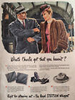 1945 Collier's Ad The Royal Stetson Whippet Hat Right for Stepping Out!