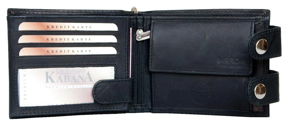 Portefeuille Homme Biker Cuir Véritable Chaîne 45cm - Photo 2/4