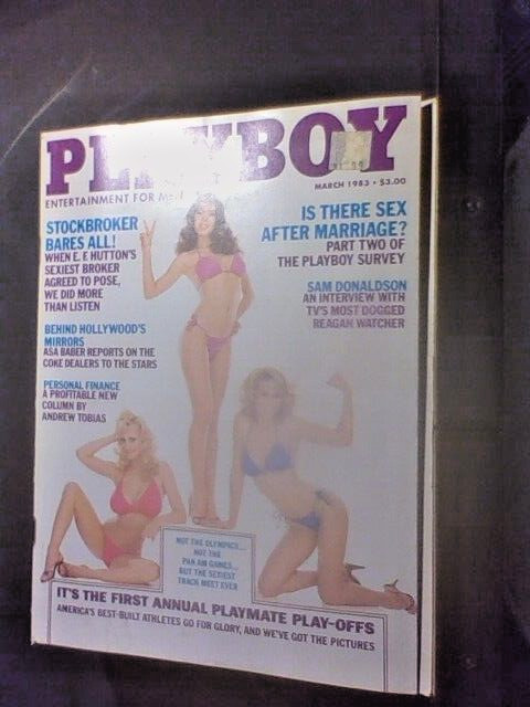 PLAYBOY MAGAZINE MARCH 1983, ALANA SOARES CENTERFOLD, PLAYMATE PLAYOFFS PICTORAL
