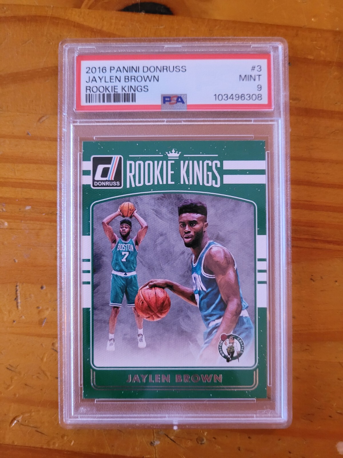 2016-17 Donruss Rookie Kings #3 Jaylen Brown Rookie Card PSA 9 Mint RC