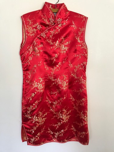 Vintage Whitby Pure Washed Silk Cheongsam Chinese Dress | M 12 | Fitted Wiggle - Picture 11 of 14