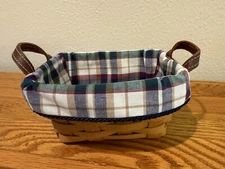 Tea Basket Liner From Longaberger Woven Traditions Fabric