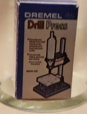 MINIATURE DOLLHOUSE OR ROOM BOX DREMEL DRILL PRESS. EMPTY BOX FOR DISPLAY