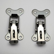 Car Boot Bonnet Panel Lockable Security Toggle Fasteners Catch Clips Chrome Race