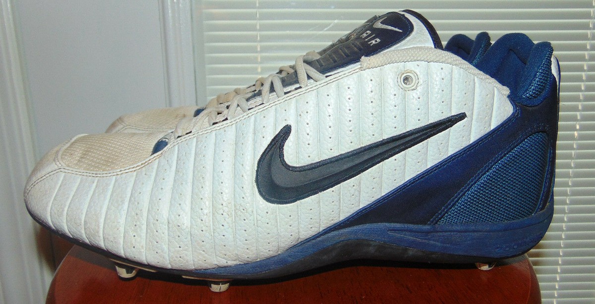 Vintage Nike Air Zoom Barracuda S Football Cleat Sz 16 White / Blue READ DESC Shout out to @hunt_xxvii who literally broke down one of the  main image 3