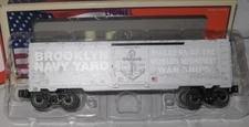 LIONEL BROOKLYN NAVY YARD BOXCAR METCA TCA 1901260! O GAUGE TRAIN SHIP MILITARY