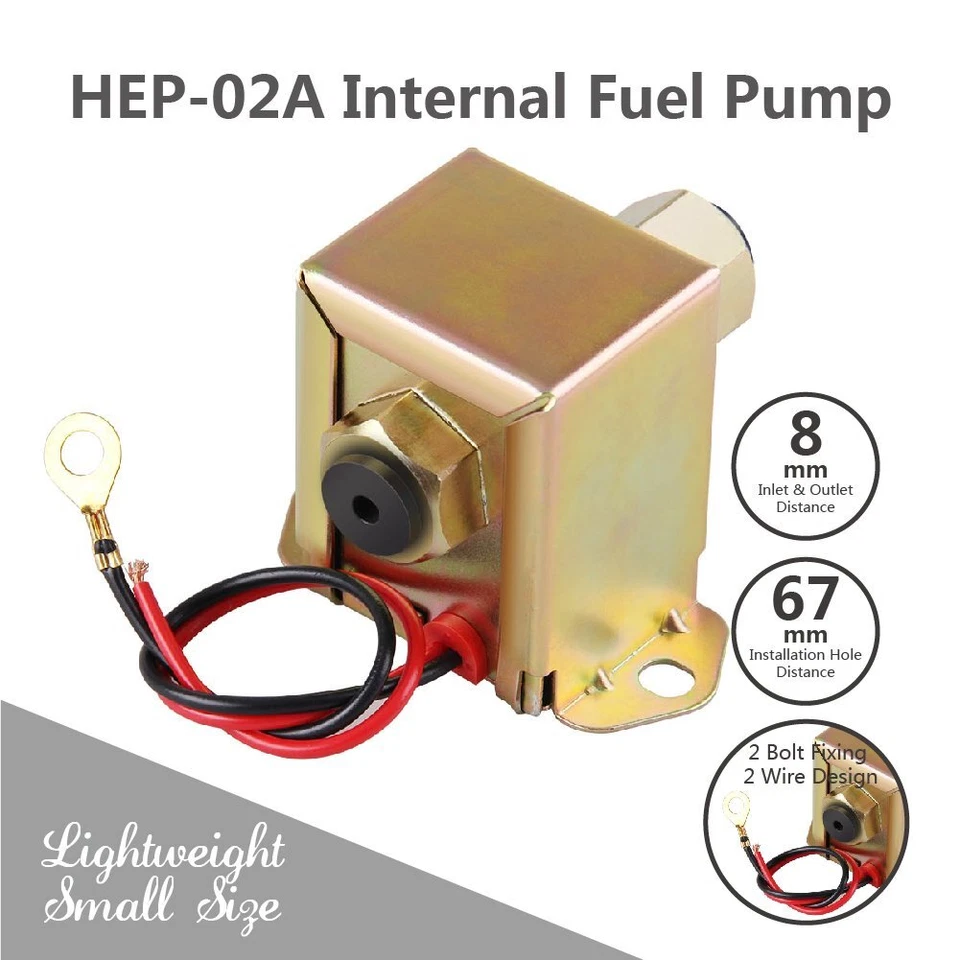 Bomba de combustible eléctrica universal 12V Upgrate (2,5-4 PSI) baja presión gasolina diésel Foto 4 de 4