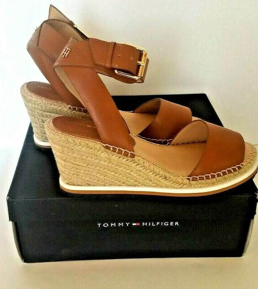 Tommy hilfiger natural rope sandal sales