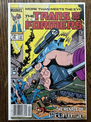 Transformers #13 Marvel 1986 Newsstand Megatron VF