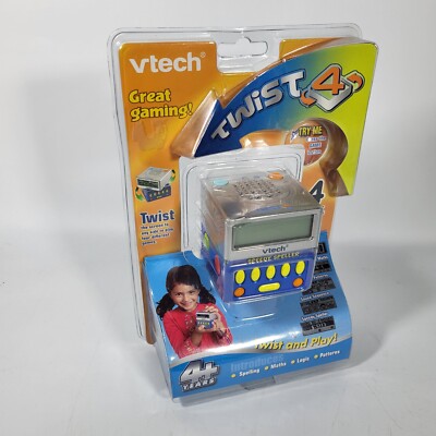 RAR Vtech Twist 4 elektronisches Spiel. 4 Spiele + Uhr. Neu & Versiegelt