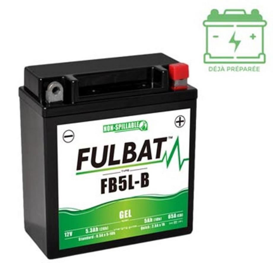 Batterie Fulbat Gel FB5L-B 12V 5Ah pour Scooter et Moto