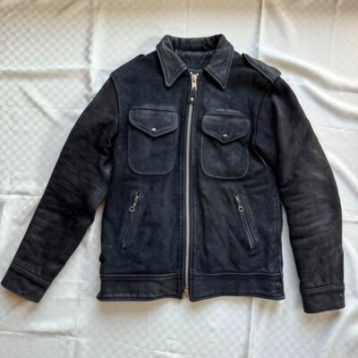 Schott Perfecto COREFIGHTER Suede Leather Police Motorcycle Jacket
