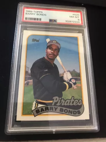 1989 Topps - Barry Bonds #620 Recent Grade PSA 8!!