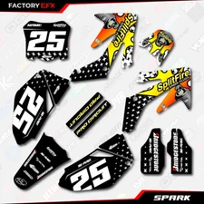 White Spark Racing Graphics Kit fits Honda CRF250 06-09 Crf 250 Crf250f