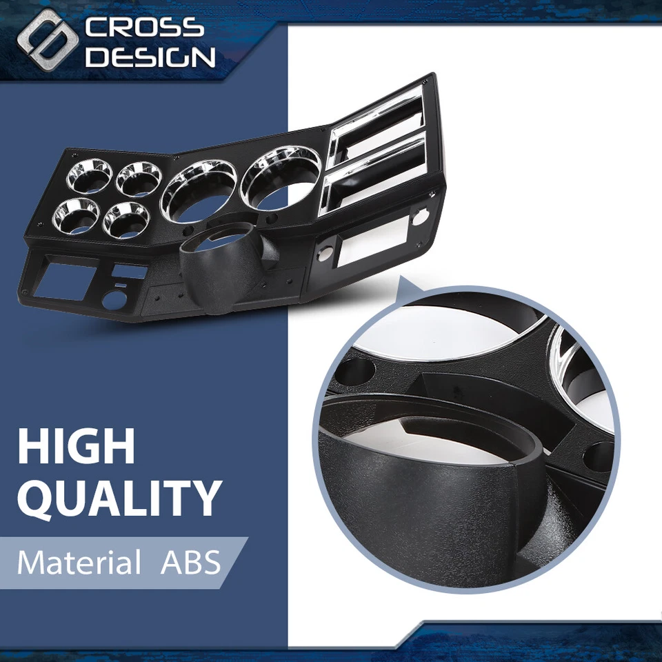 Ajuste para camioneta Chevy GMC 84-87 81-83 C/K BISEL DE TABLERO CON AIRE ACONDICIONADO CON CUBIERTA DE COLUMNA INFERIOR Foto 4 de 4