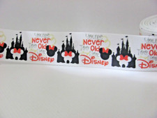 Disney Style Never too Old 1 inch Grosgrain Ribbon