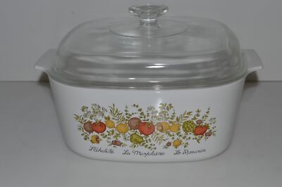 Corning Ware  A-5-B Spice Of Life L Echalote La Marjolaine Le Romarin  (CRW17)