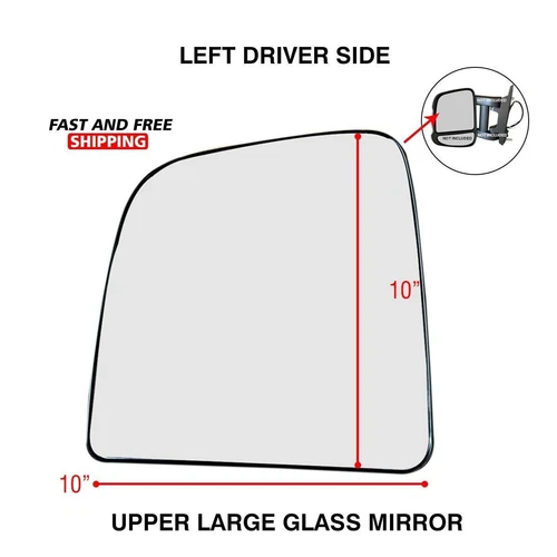 For Ram ProMaster Long Arm Heated Upper Mirror Glass LH 2017 2022