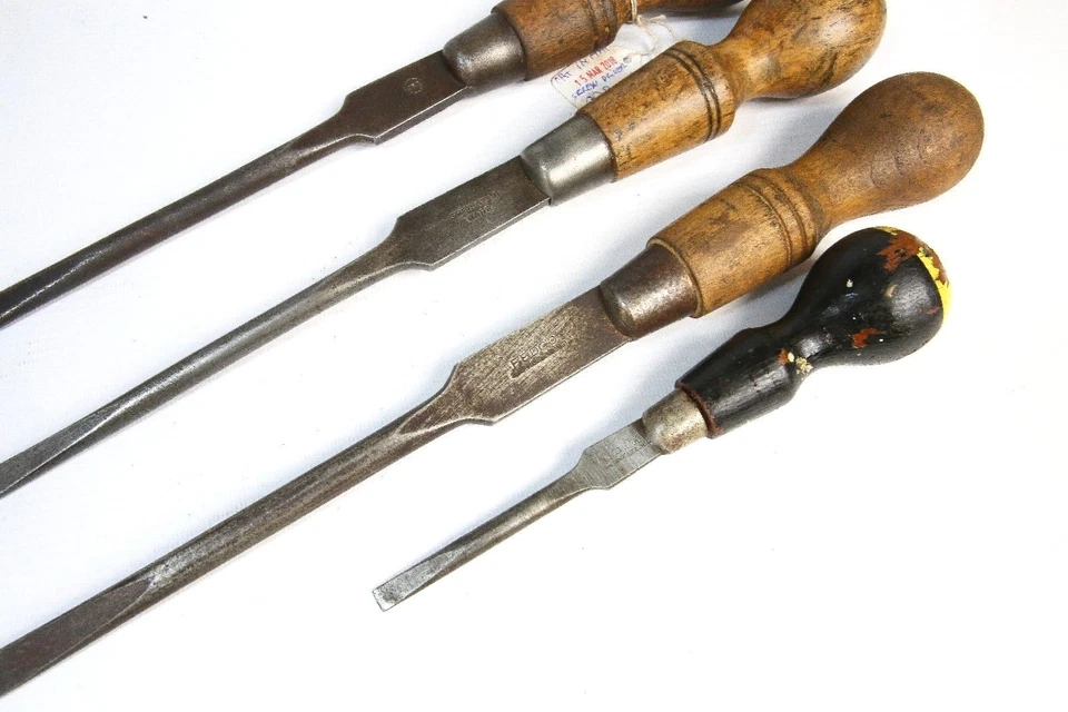 Vintage Set 4 Screwdrivers Footprint Fedco Cabinetmaking Made In England - Image 2 of 4