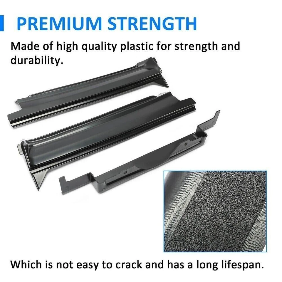 For 1977 1978 1979 Cadillac DeVille Fleetwood Brougham Rear Bumper Fillers 3PCS - Image 4 of 4