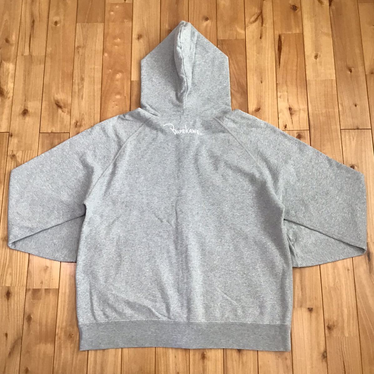 BAPE × Kaws Target logo Full zip hoodie Gray A Bathing Ape Size L