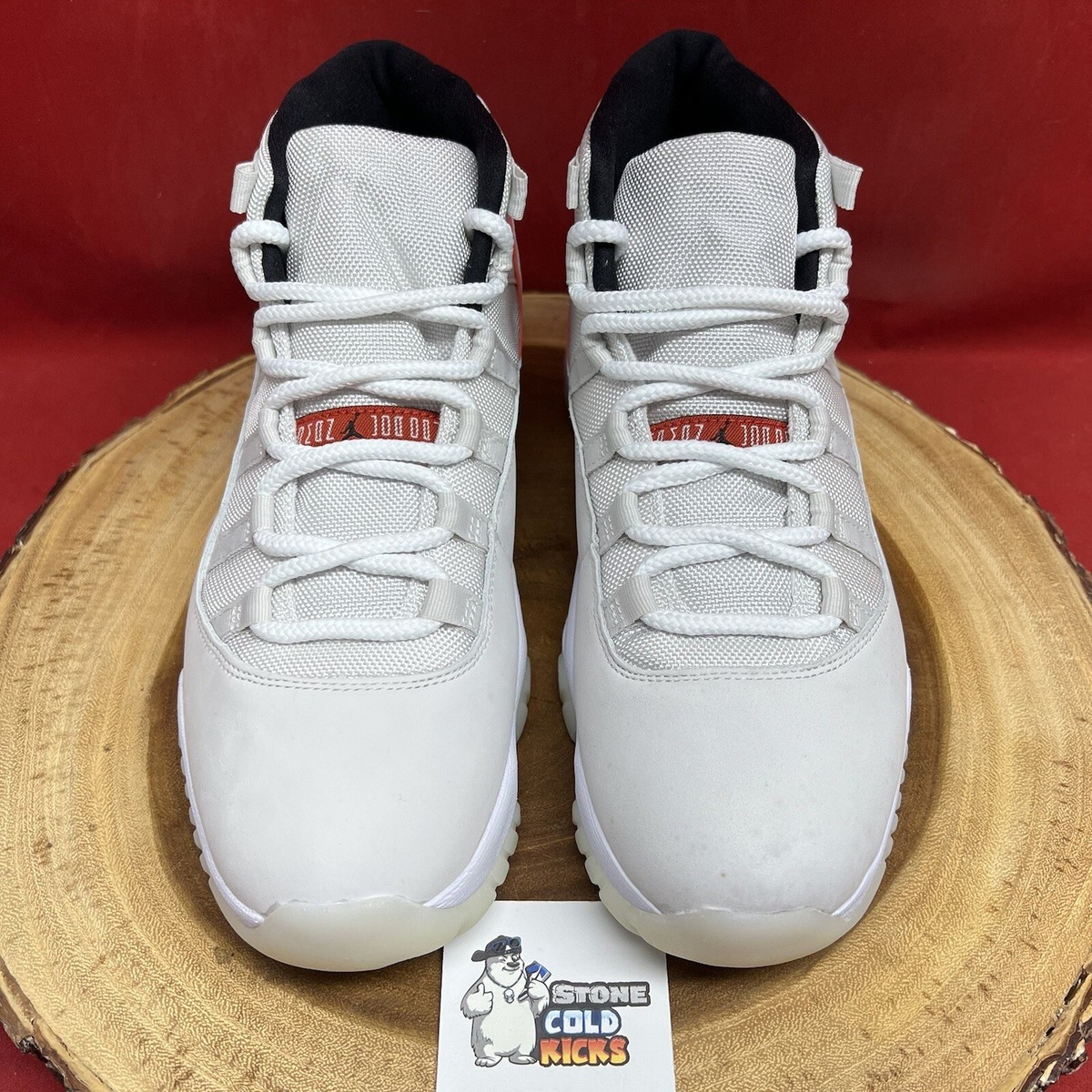 Nike Air Jordan Retro XI Pure Platinum Size 10.5 Off-White 378037