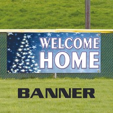 Welcome Home Vinyl Banner Christmas D cor Home Lawn Christmas Decoration Banner