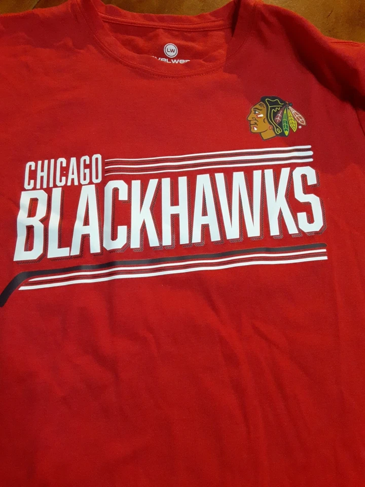 Levelwear Boys Youth Chicago Blackhawks TOEWS #19 Short Sleeve Tee Red Sz 10/12 - Image 3 of 4