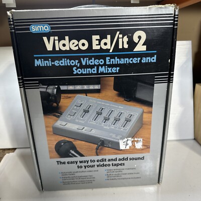 Sima Video Ed/it 2 Mini-editor Video Enhancer Sound Mixer Model SED-2 Complete