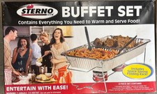 Sterno 40007 Catering Buffet Kit, 1-Pack, 8 Pieces Aluminum