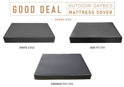 Outdoor Daybed Mattress Fitted Sheet SLIP COVER ONLY 80" x 60" x 6" QUEEN SIZE - Picture 25 of 143