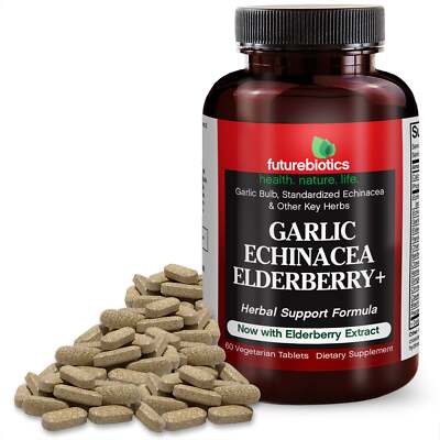 Futurebiotics Garlic Echinacea Elderberry+ Immune Support