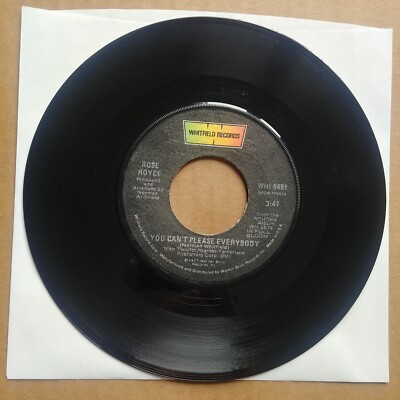 ROSE ROYCE You Can't Please Everybody 45 7'' FUNK SOUL Record Vinyl Records 1977