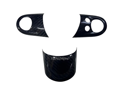 For MINI Carbon Fibre Steering Wheel Spoke Covers R55 R56 R57 R58 Multi Function