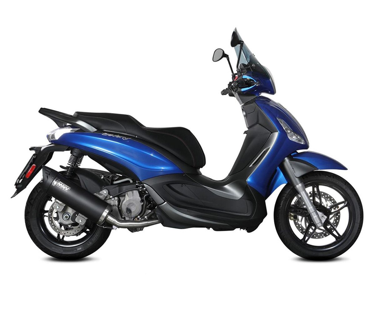 Full Exhaust Mivv Mover Steel Black PIAGGIO BEVERLY 350 2017 > 2020