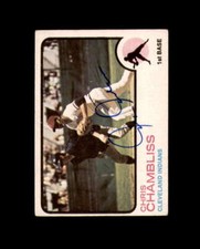 Chris Chambliss Signed Original 1973 Topps Cleveland Autograph