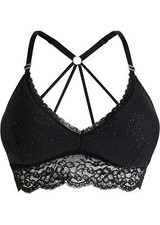 Neu Bustier ohne Bügel Gr. 42 Schwarz Damen Bra Oberteil Dessous